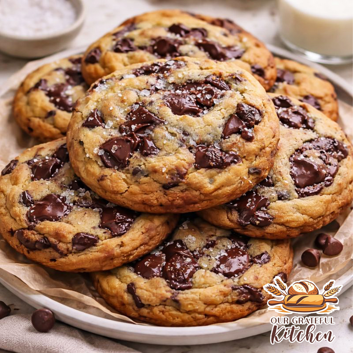 Bakery-Style Double Chocolate Chip Cookies
