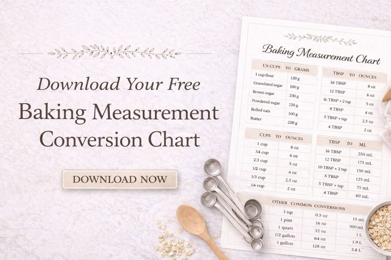 Free Printable Baking Measurement Conversion Chart