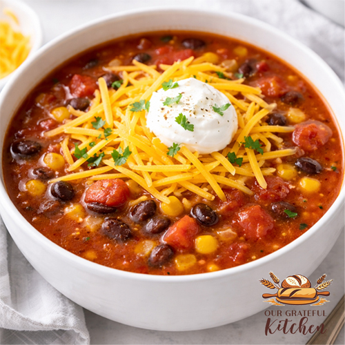 Crockpot Chicken Taco Soup (Dump-and-Go Family Favorite)