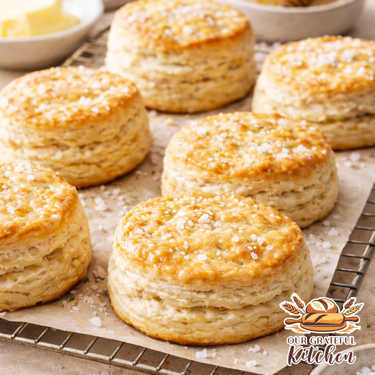 Flaky Homemade Buttermilk Biscuits