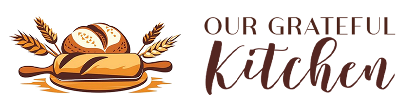 our-grateful-kitchen-logo.png Our Grateful Kitchen logo featuring hand-drawn bread, wheat, and rolling pin illustration