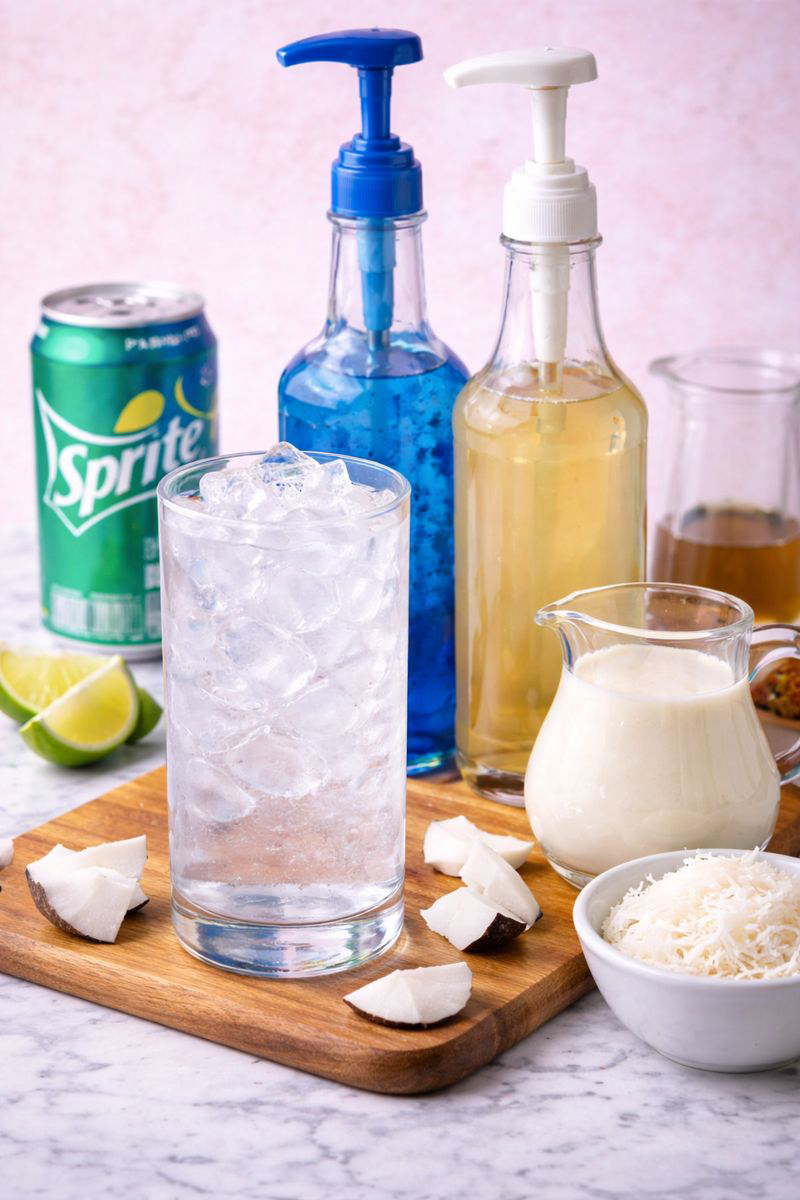 Blue Raspberry Dirty Soda (Easy Creamy Soda Shop Drink)