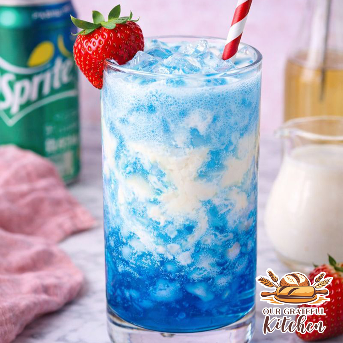 Blue Raspberry Dirty Soda (Blue Lagoon)