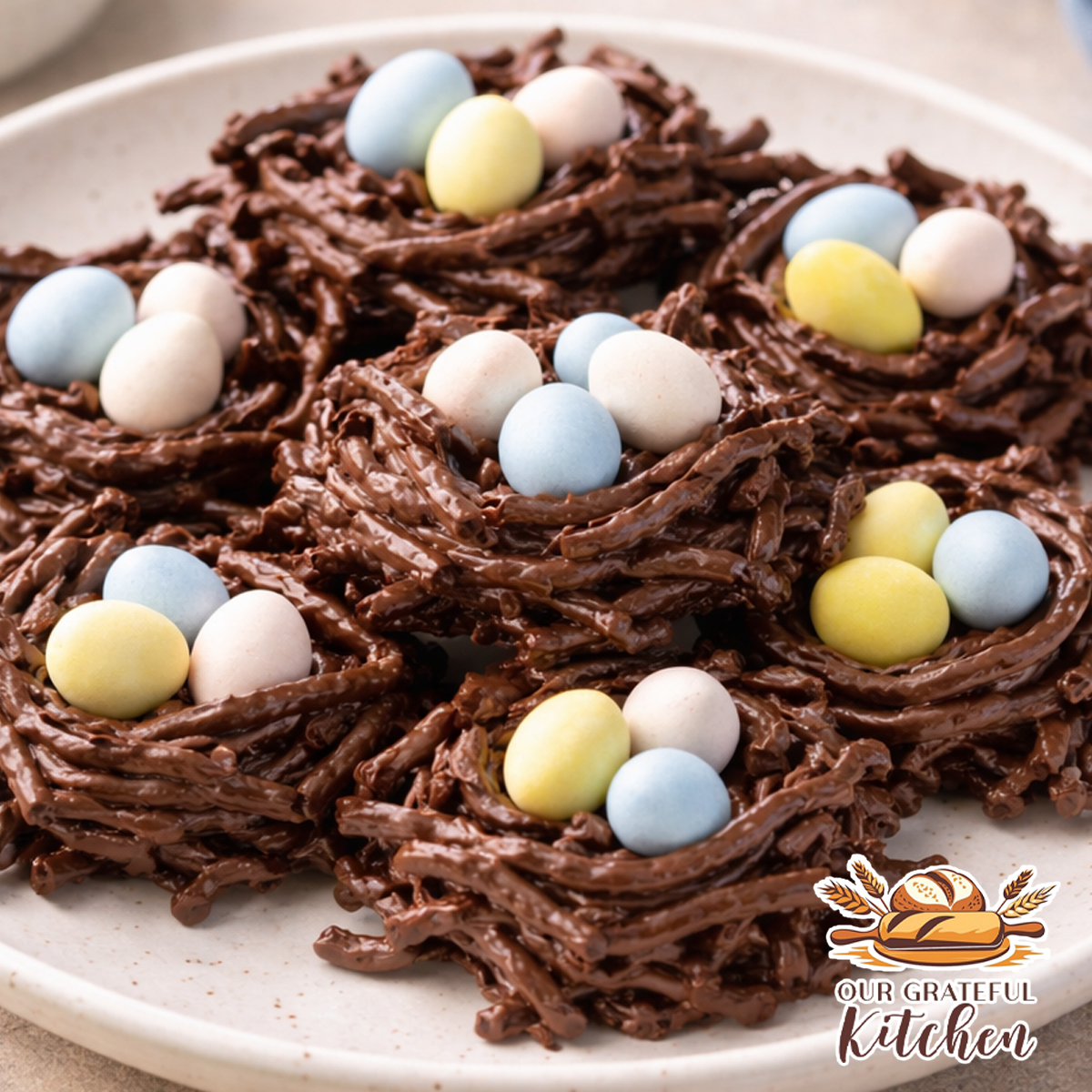 No Bake Birds Nest Cookies (Easy Easter Treat)