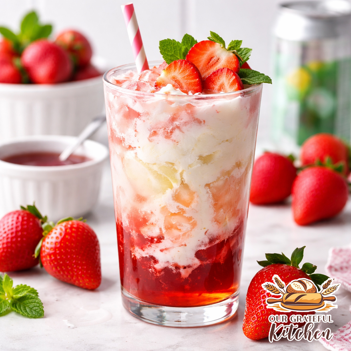 Strawberry Dirty Soda