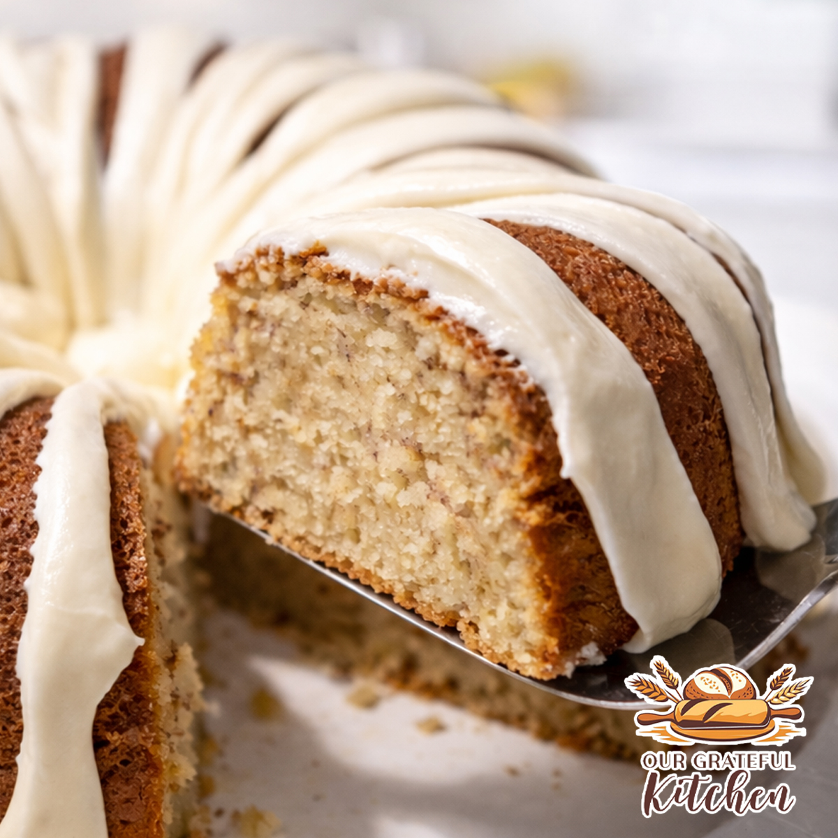 Banana Cream Bundt Cake