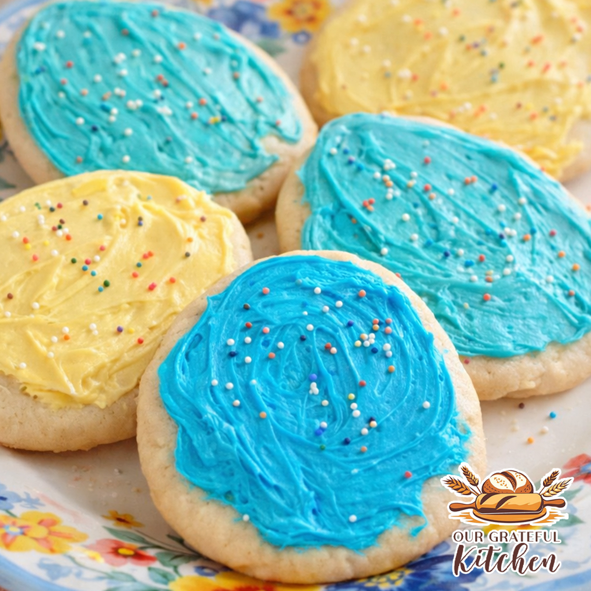 Easter Egg Sugar Cookies (with Frosting)