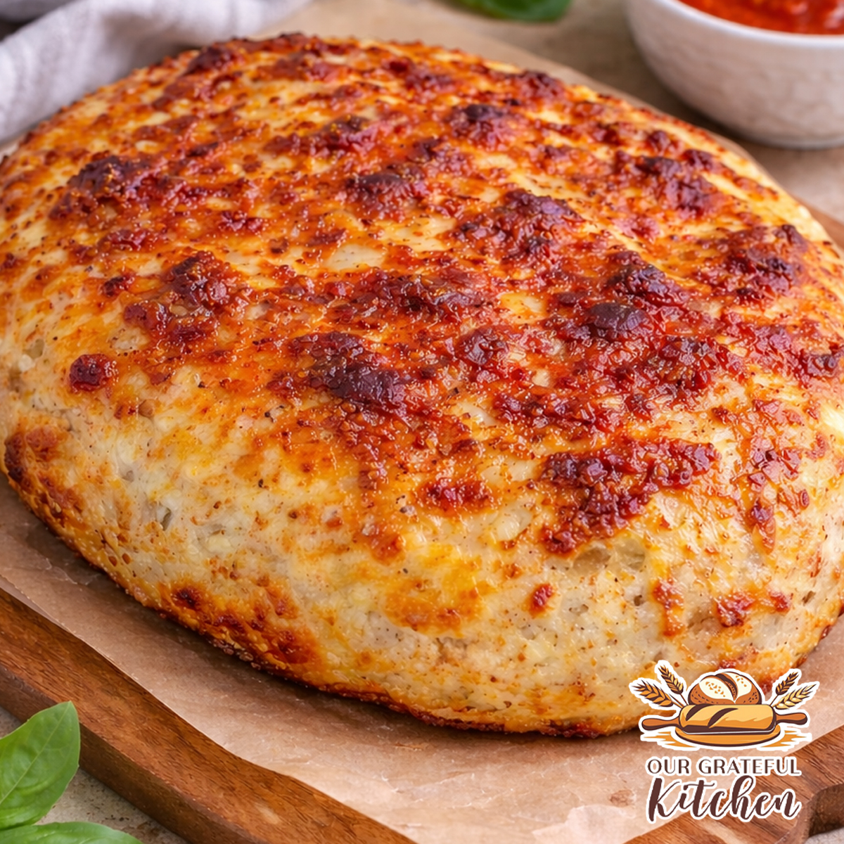 No Knead Dutch Oven Pizza Bread