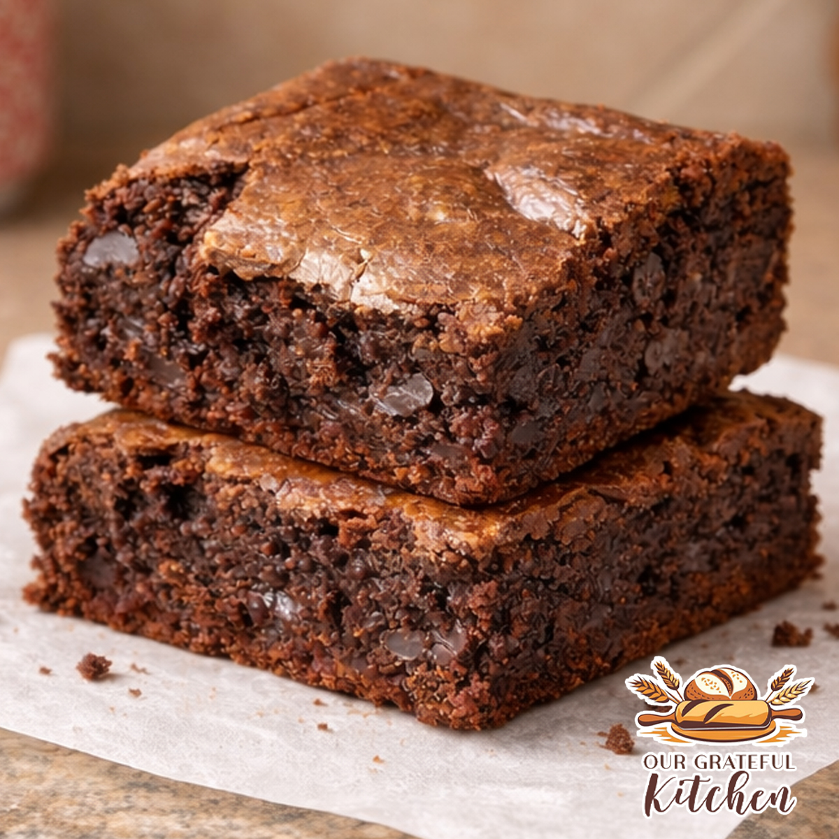 Sourdough Discard Brownies (Chocolate Chip Fudgy Brownies)