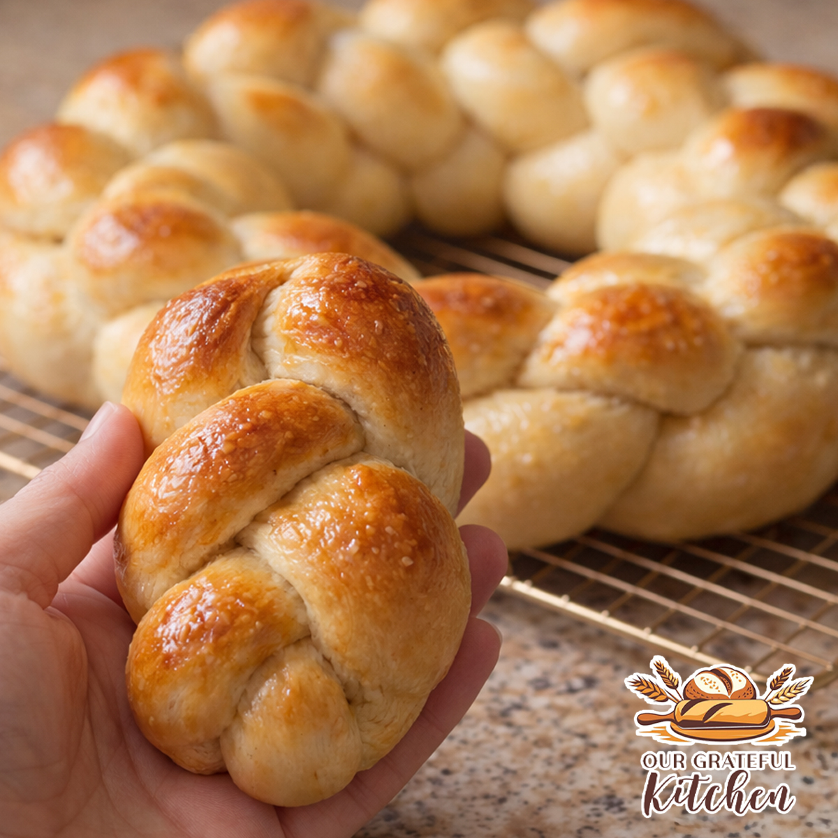 Challah Bread (Braided Crown Loaves or Mini Braids)
