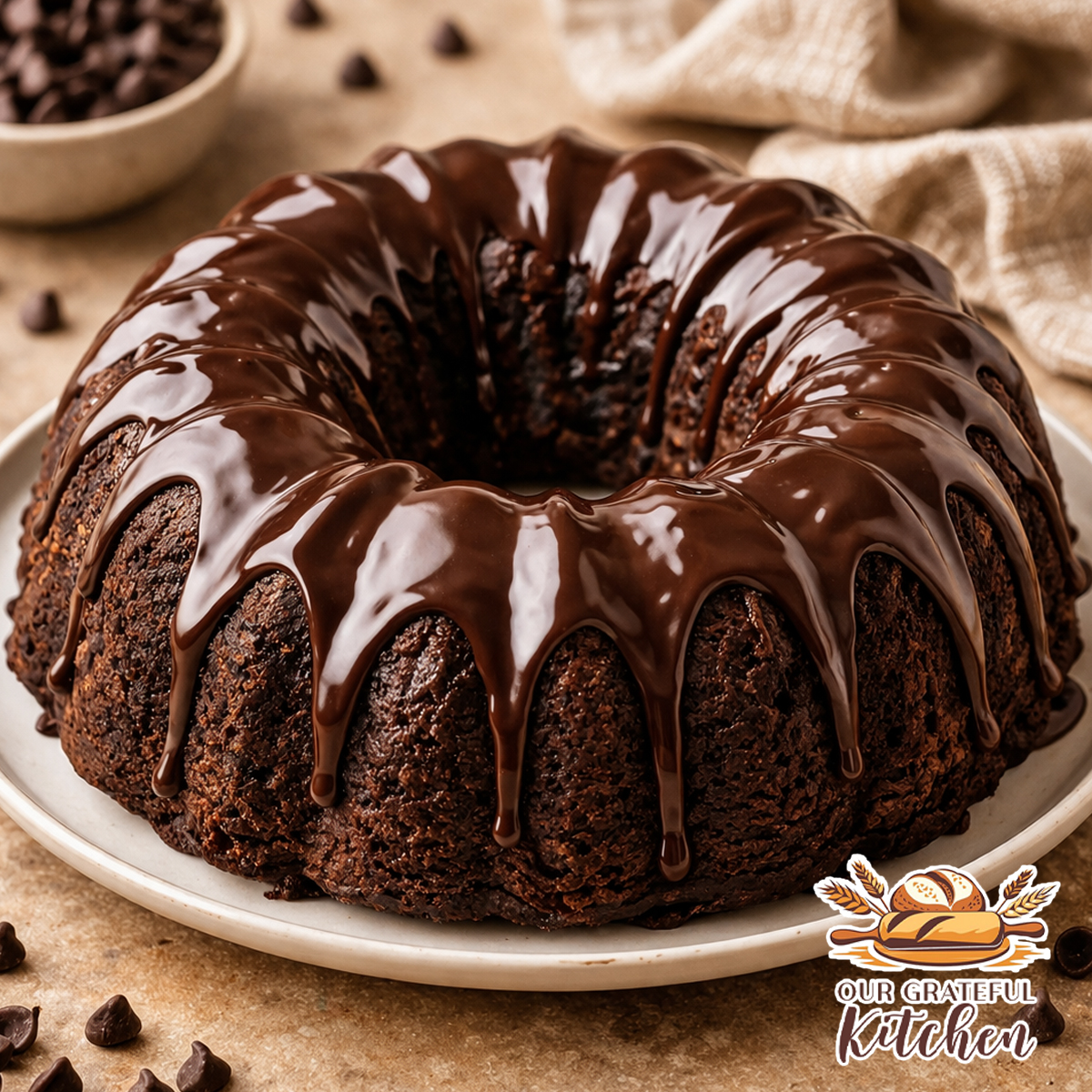 Triple Chocolate Bundt Cake