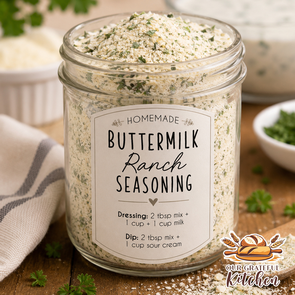 Homemade Buttermilk Ranch Seasoning Mix